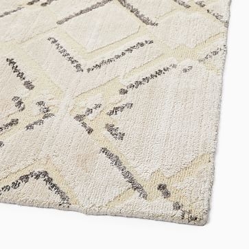 Dotted Lattice Rug, 9x12, Natural Flax - Image 1