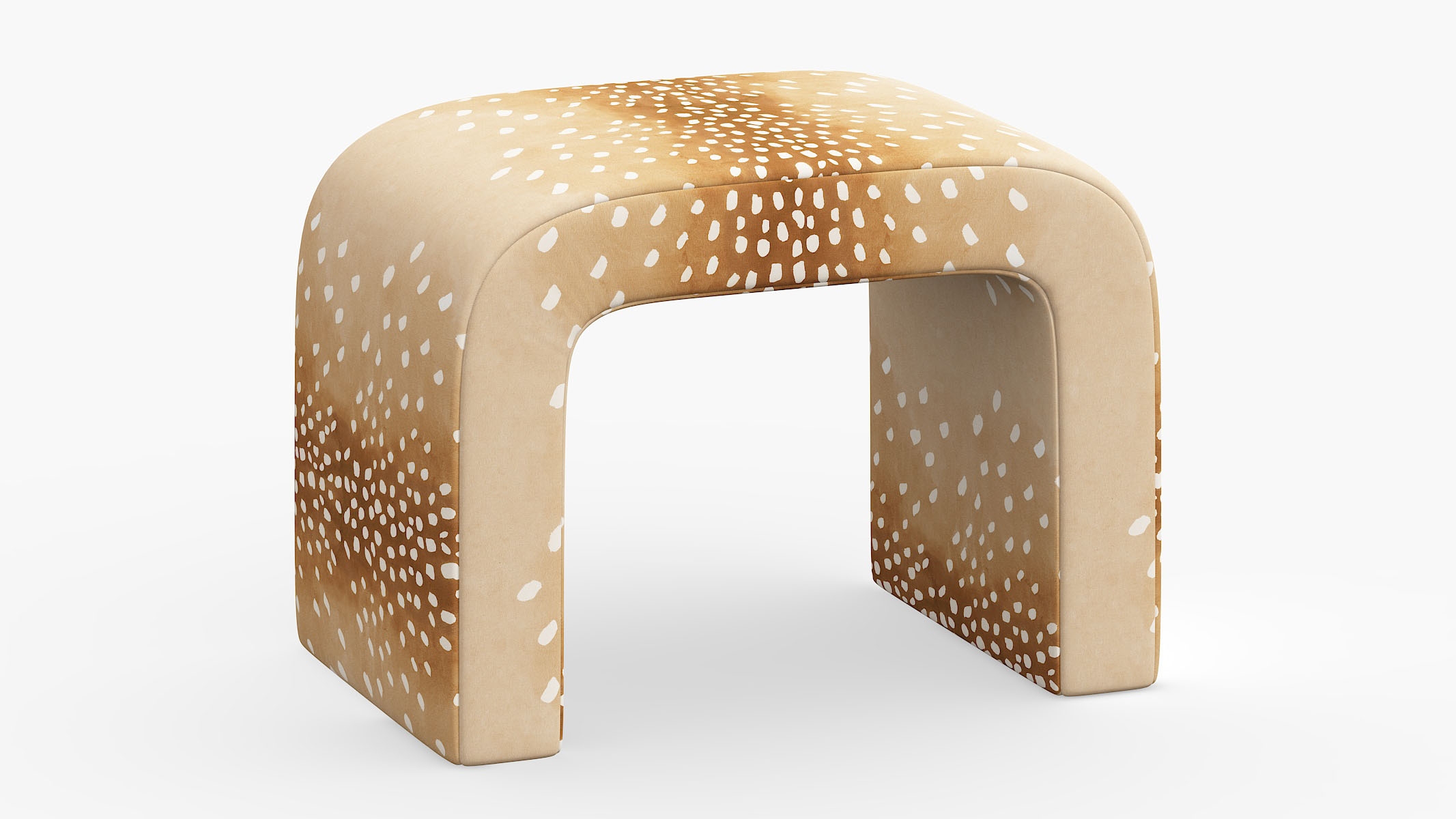 Waterfall Ottoman, Fawn - Image 0