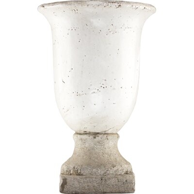 Beige/Gray Ceramic Table Vase - Image 0