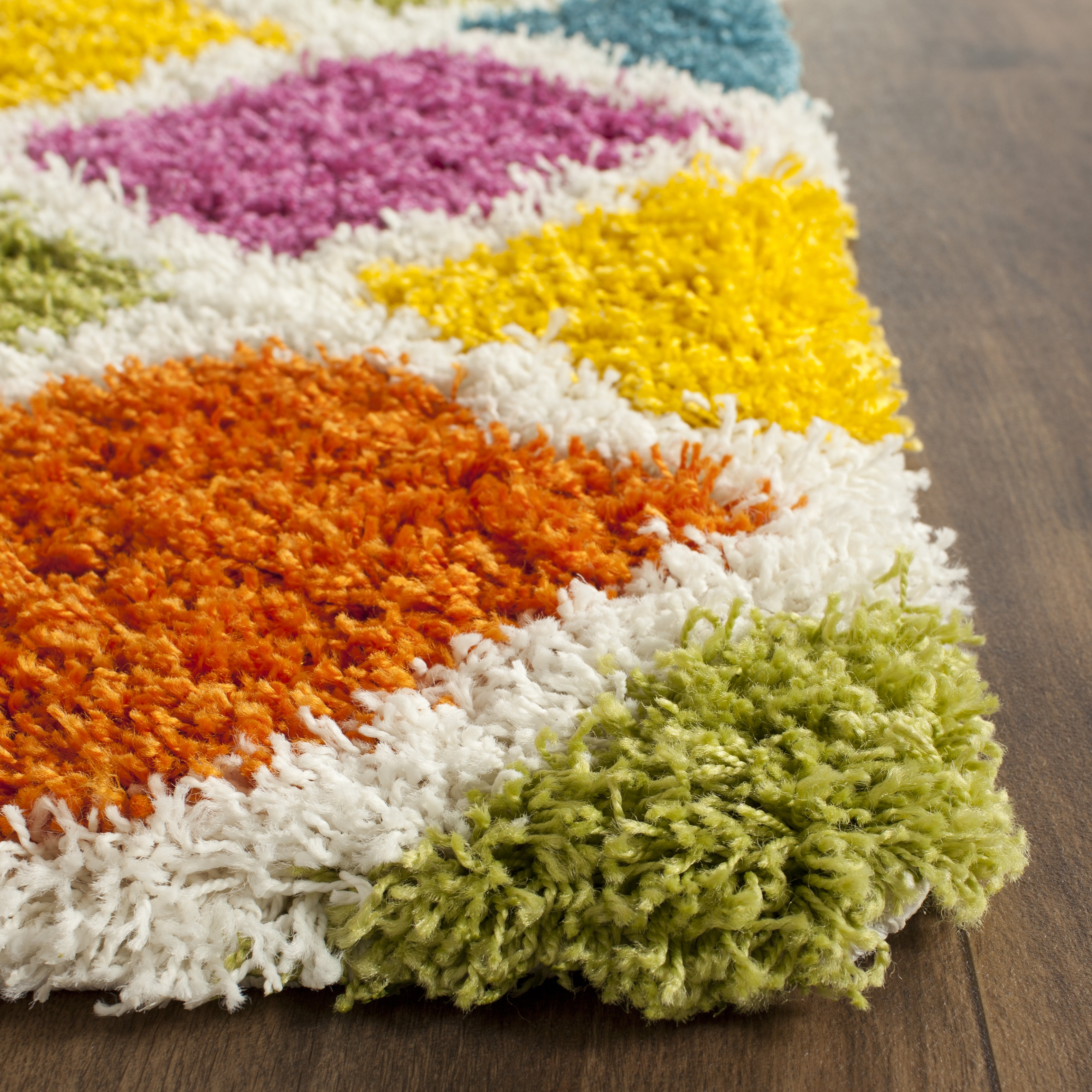 Arlo Home Woven Area Rug, SGK562A, Ivory/Multi,  6' 7" X 6' 7" Square - Image 1