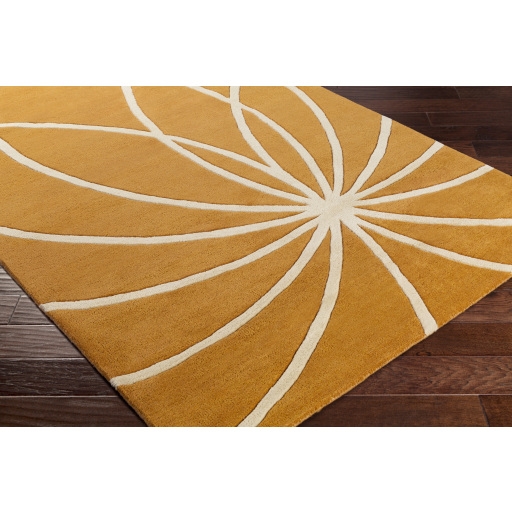 Forum Orange Indoor 9'9" x 9'9" Handmade Rug - Image 2