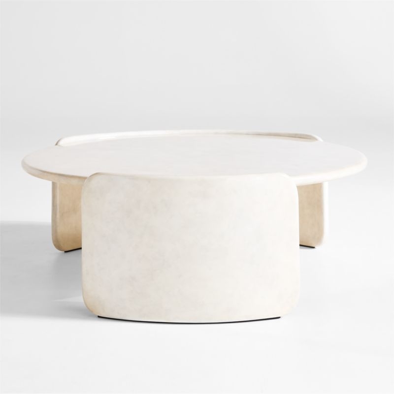 Sand Dune 50.5" Round High Gloss Coffee Table by Brigette Romanek - Image 4