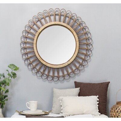 Assia Rattan Eclectic Accent Mirror - Image 0
