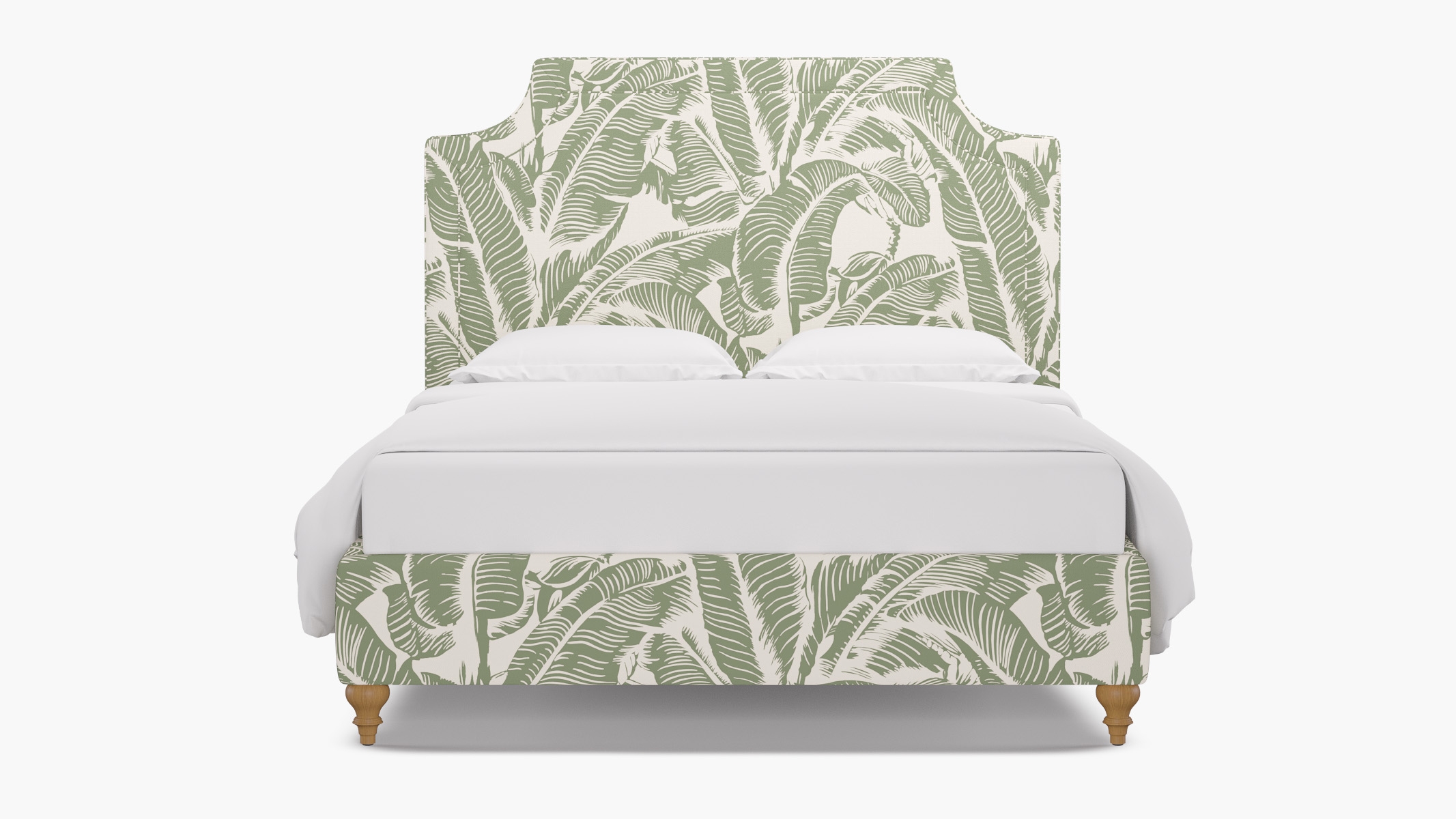 Deco Bed, Sage Martinique® Encore, Natural Traditional Turned Leg, King - Image 0