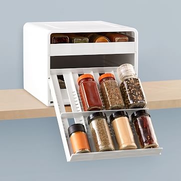 Spicestack Spice Bottle Organizer, White - Image 0