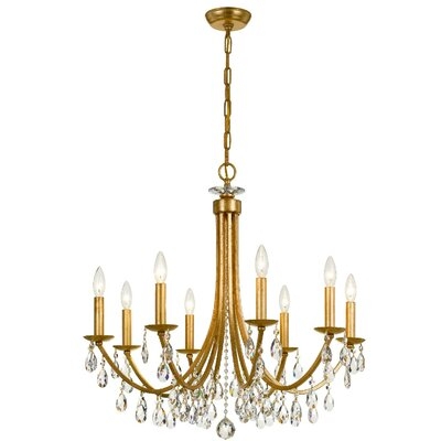 Sanches 8 - Light Unique/Statement Empire Chandelier With Wrought Iron Accents - Image 0