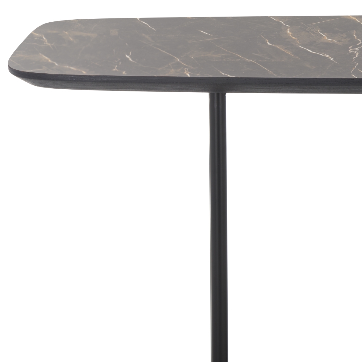 Kayleigh Console Table - Dark Sandstone / Matte Black - Safavieh - Image 2