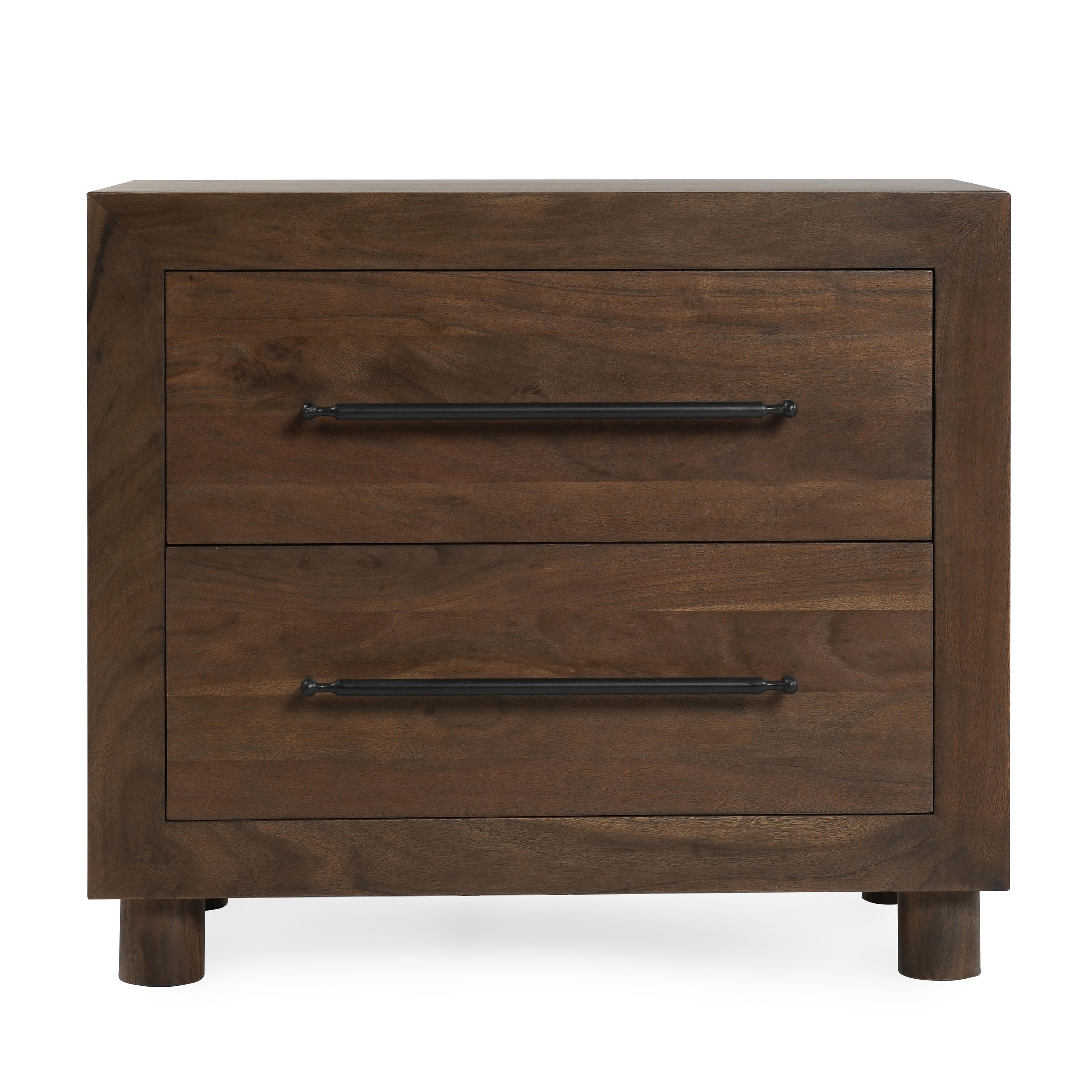 Jaxon Wood 2Dwr Nightstand Cocoa Brown - Image 1