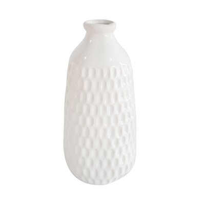 Matranga White Indoor / Outdoor Ceramic Table Vase - Image 0