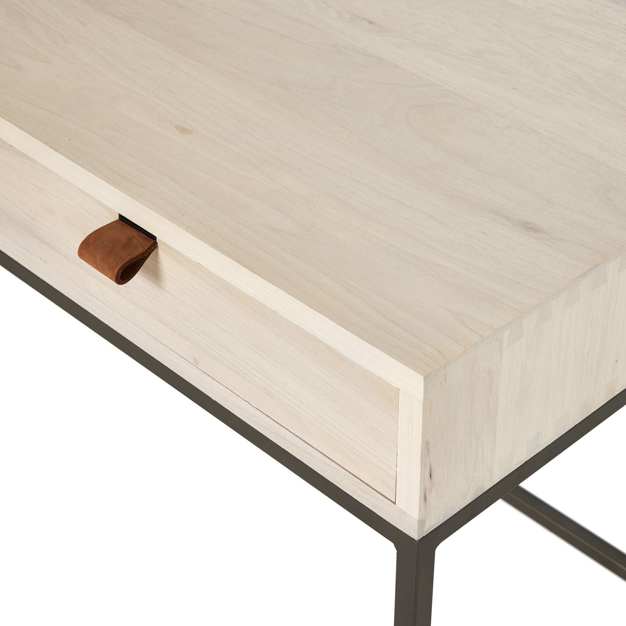 Trey Desk System With Wide Filing Cabinet - Dove Poplar - Image 6