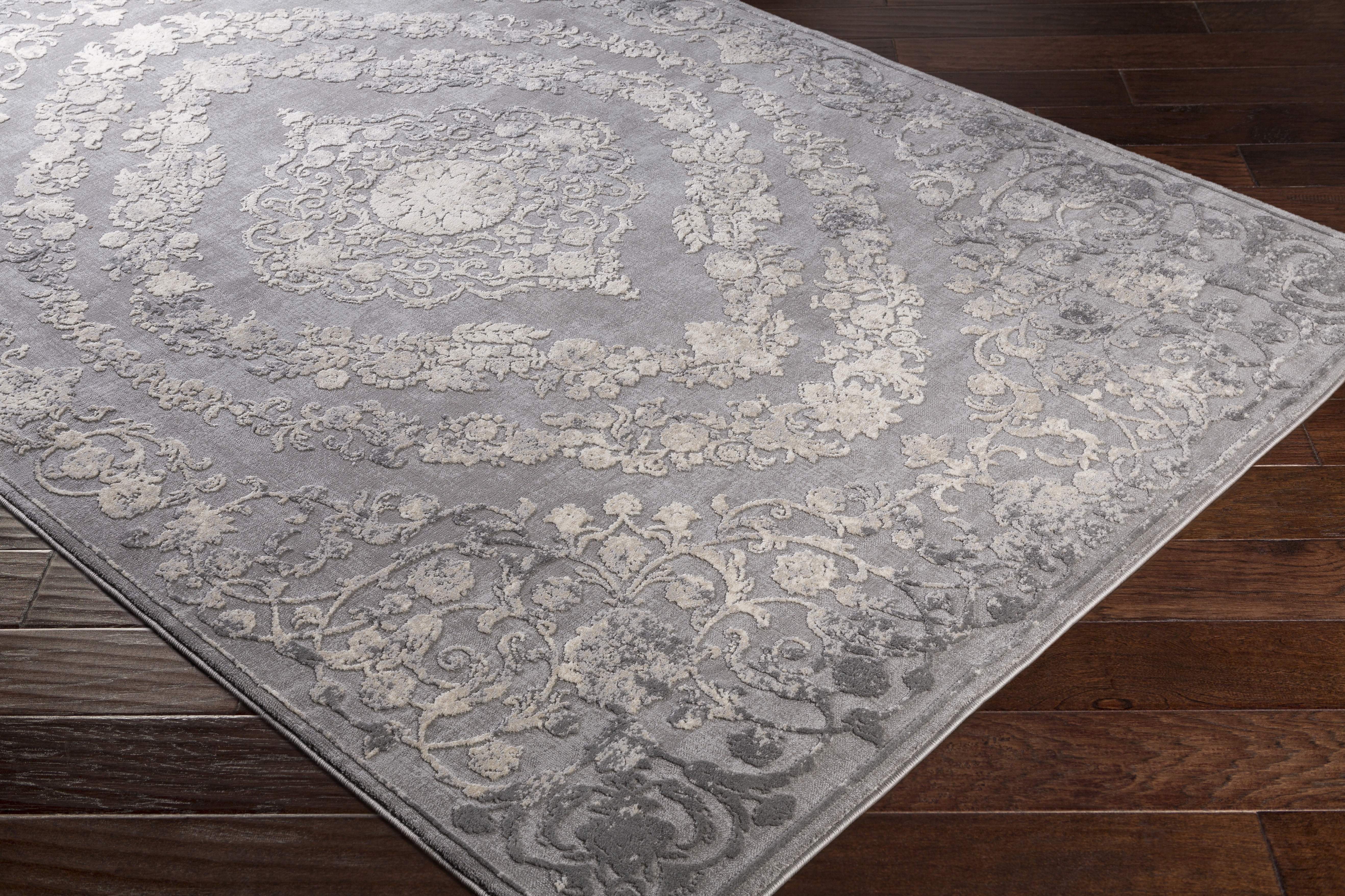 Livabliss Tibetan Gray Indoor 7'10" x 7'10" Machine Woven Rug - Image 6
