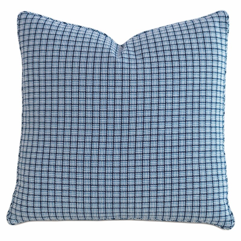 Eastern Accents Watermill Barclay Butera Square Cotton Pillow Cover & Insert - Image 0