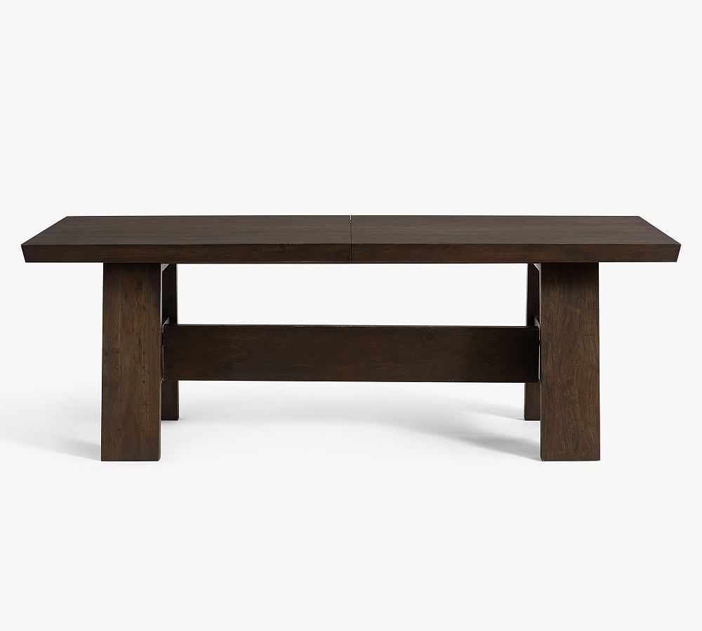 Madera Wood Extending Dining Table, Coffee Bean, 88"-108"L - Image 0
