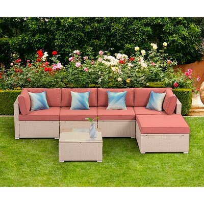 Jimesha 6 Piece Sectional Seating Group with Cushions - Image 0