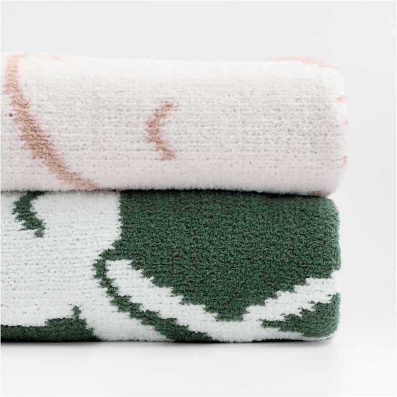 Bunny Chenille Christmas Baby Stroller Blanket - Image 2