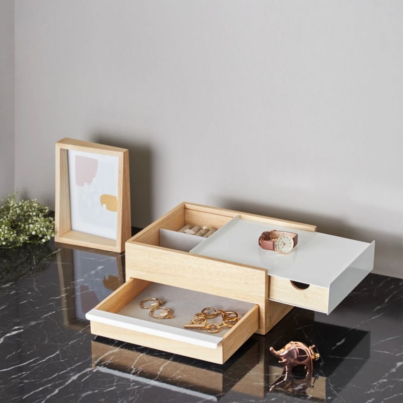 Umbra Stowit White and Neutral Jewelry Box Storage - Image 2