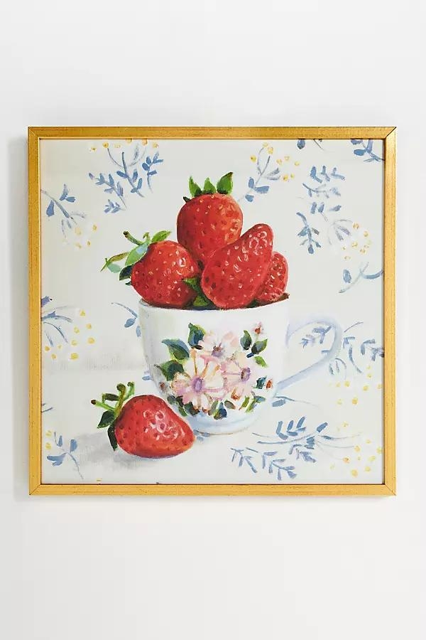 Bowl of Strawberries Wall Art - Image 0