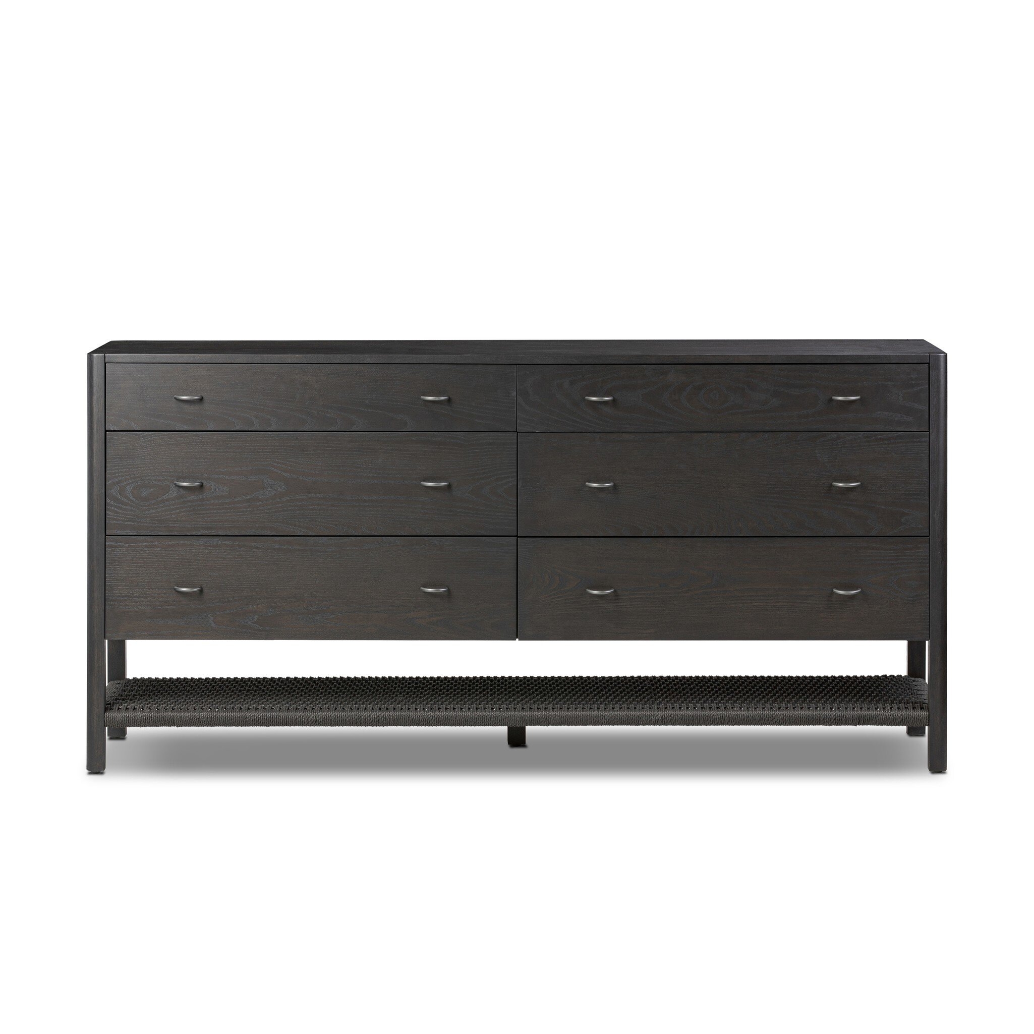 Zuma 6 Drawer Dresser - Smoked Black Ash Veneer - Image 0