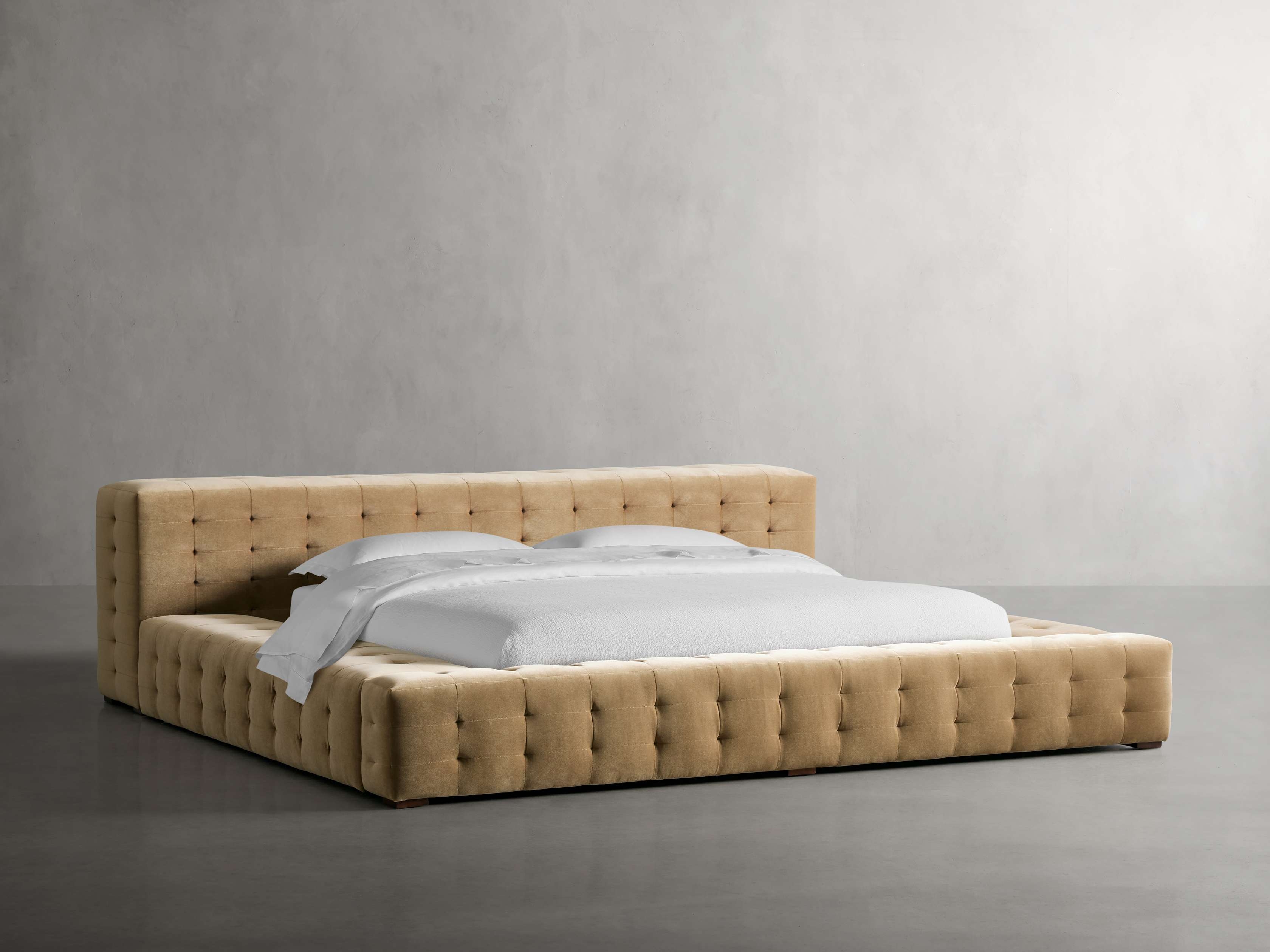Regent Bed in Upholstered King None  Banks Taupe  - Image 0
