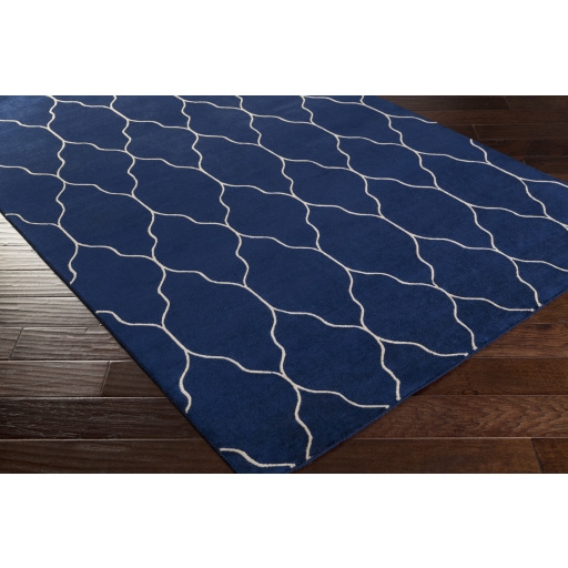 Gates Blue Indoor 5' x 8' Handmade Rug - Image 1