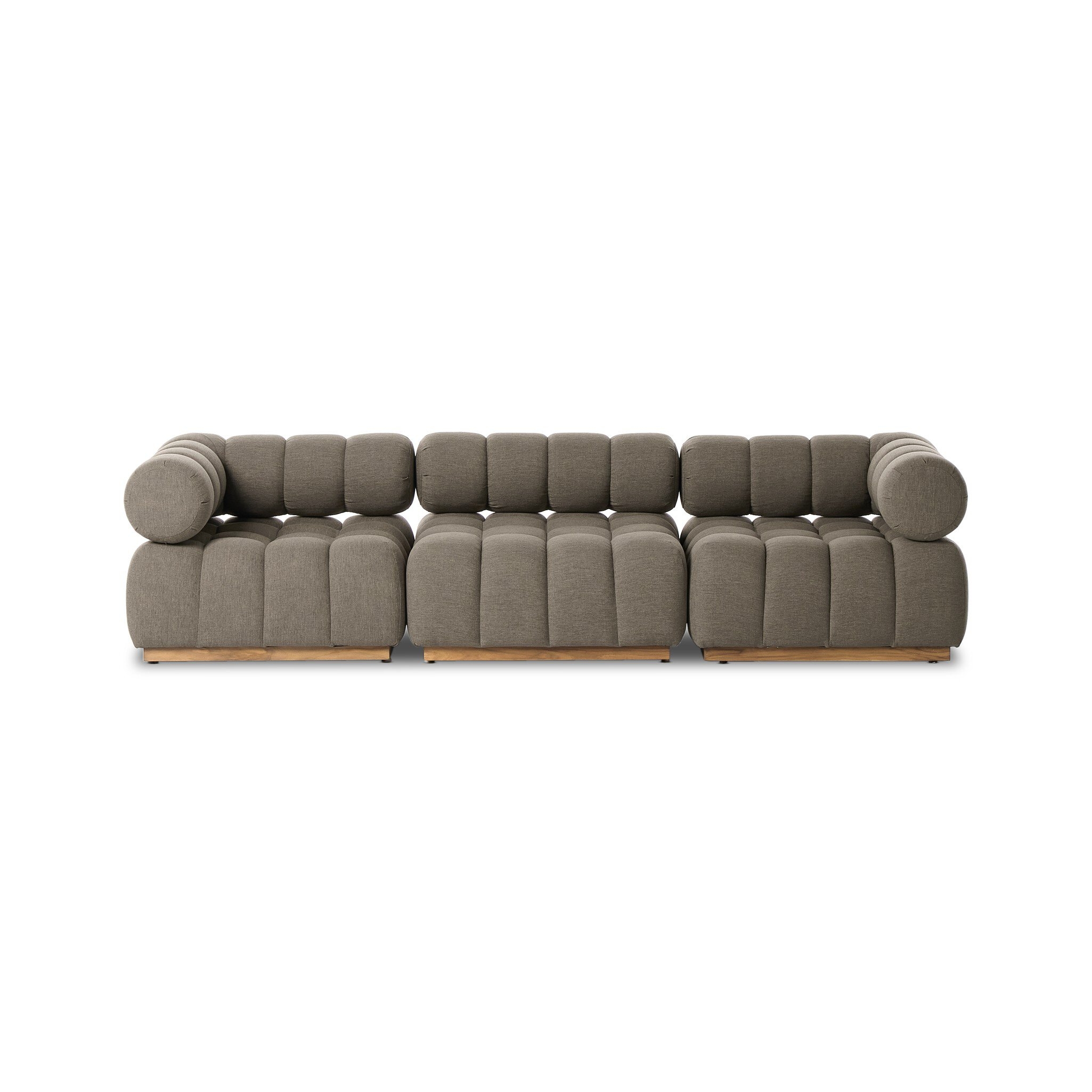 Roma Outdoor 3-Piece Sectional - Alessi Fawn - Image 3