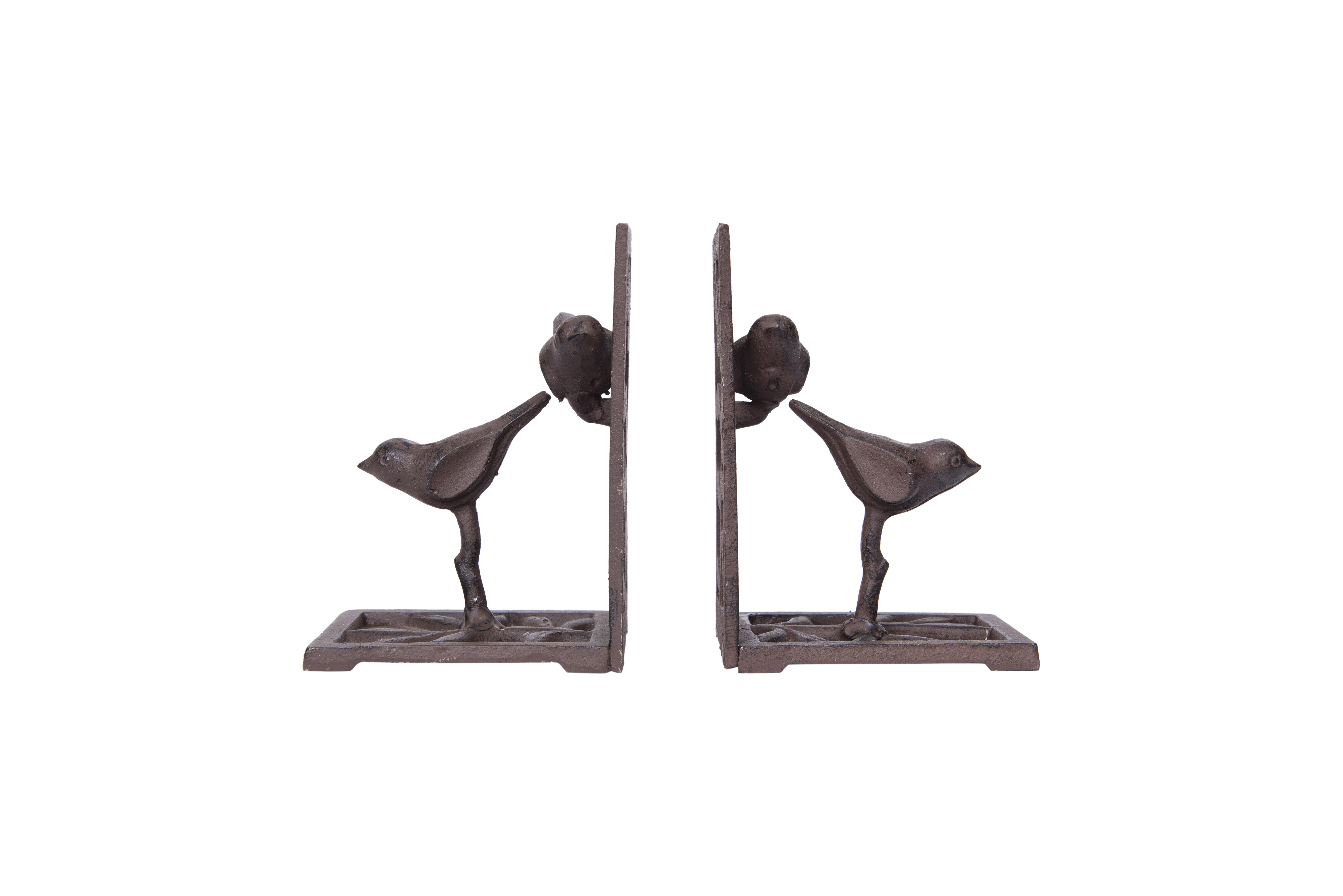 Cast Iron Bird Shaped Bookends (Set of 2 Pieces) - Image 0