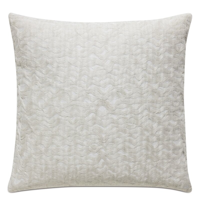 Eastern Accents Harper Sheer Overlay Square Pillow Cover & Insert - Image 0