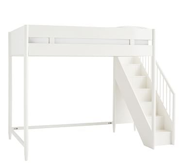 west elm x pbk Mid-Century Stair Loft, Full, White, In-Home Delivery - Image 0