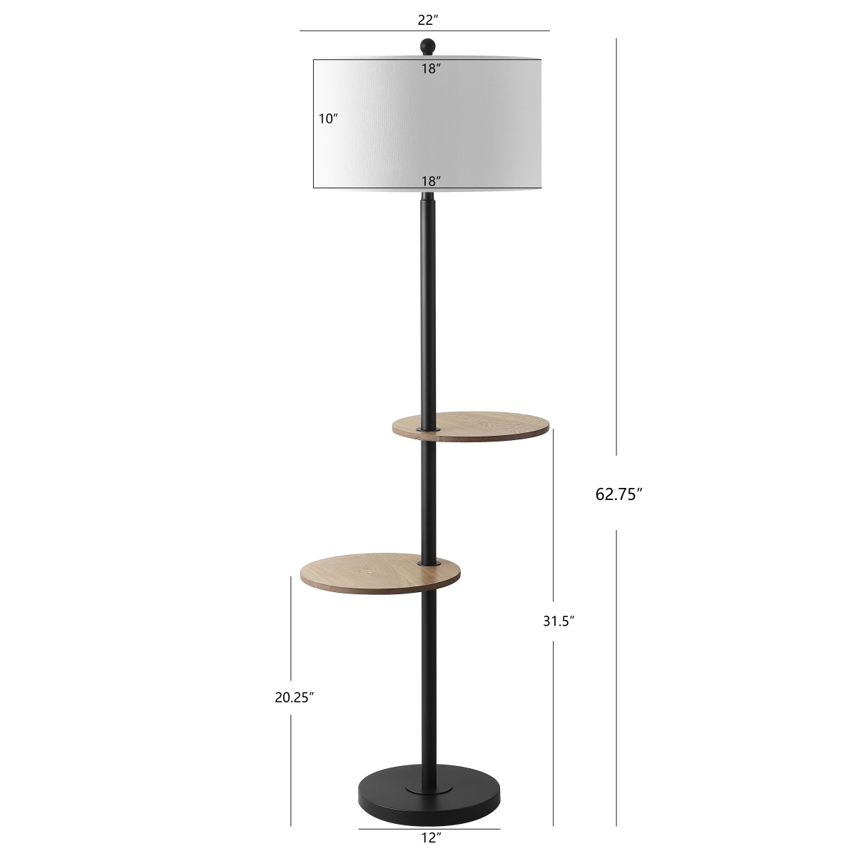 Kelsen Floor Lamp - Black - Image 4