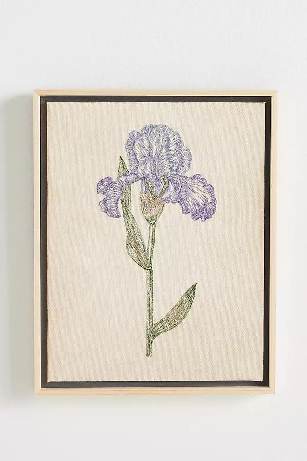 Flower Embroidered Wall Art - Image 0