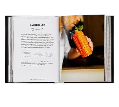 Essential Cocktail Leather Book, Black - Image 1