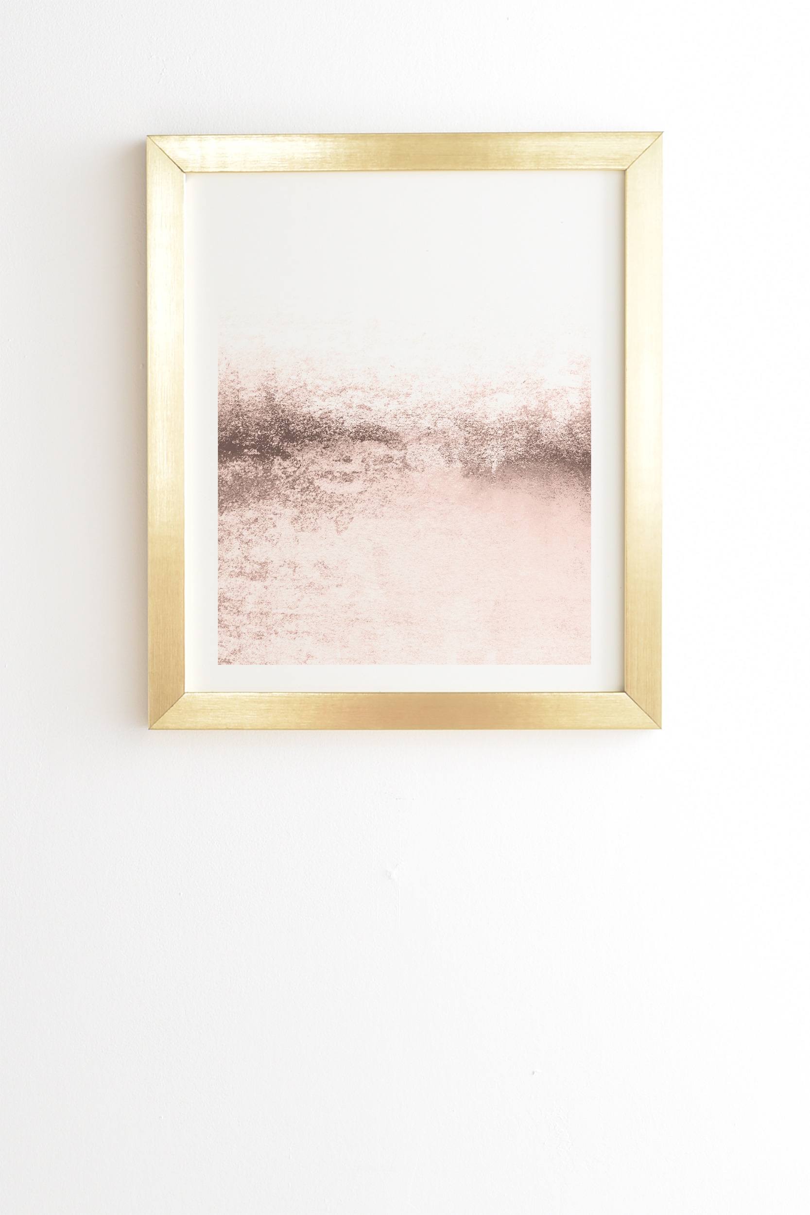 Snowdreamer Blush Light by Monika Strigel - Framed Wall Art Basic Gold 14" x 16.5" - Image 0