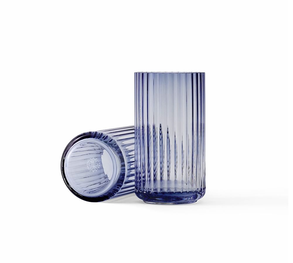Lyngby Blue Glass Vases, Mini - Image 0