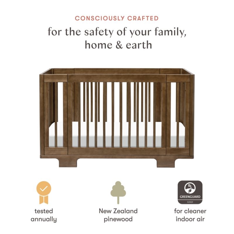 Babyletto Yuzu Walnut Wood 8-in-1 Convertible Baby Crib with All Stages Conversion Kit - Image 8