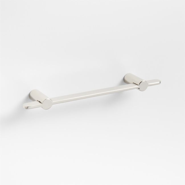 Flat 4" Polished Chrome Cabinet Drawer Bar Pull - Image 0