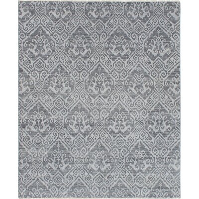 One-of-a-Kind Hales Hand-Knotted 2010s Chobi Gray 8' x 9'6" Wool Area Rug - Image 0