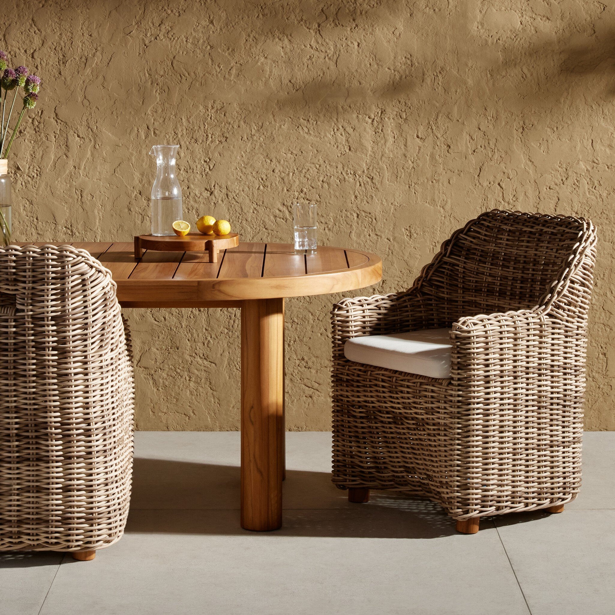 Messina Outdoor Dining Armchair - Venao Ivory - Image 12
