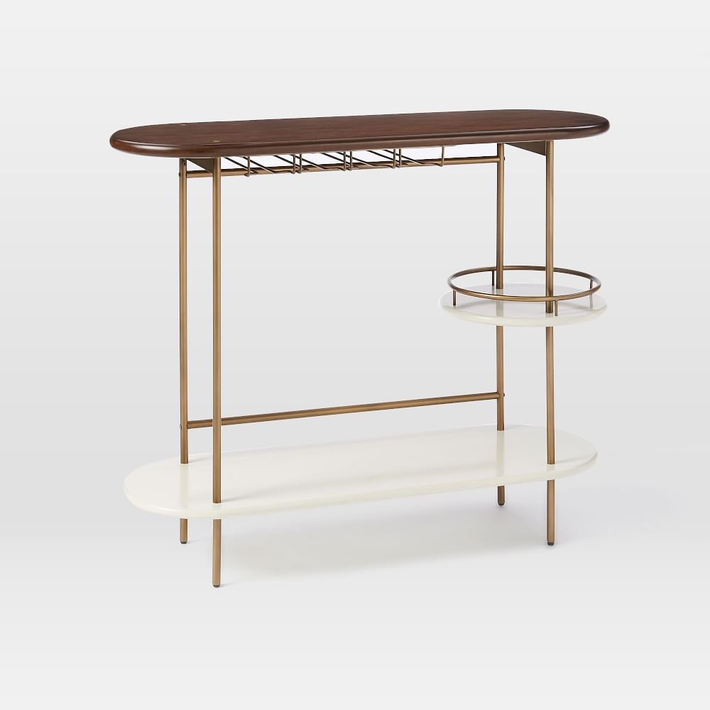 Tiered Bar Console, Parchment - Image 0