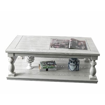 Hager Floor Shelf Coffee Table with Storage - Image 0