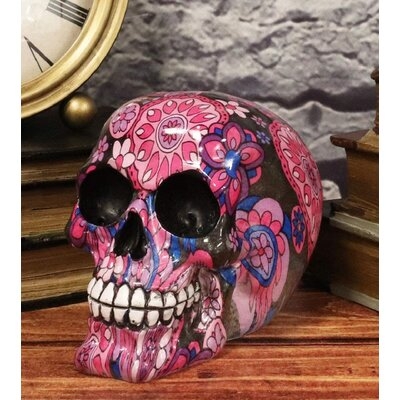Macit Floral Tattoo Sugar Skull Figurine - Image 0