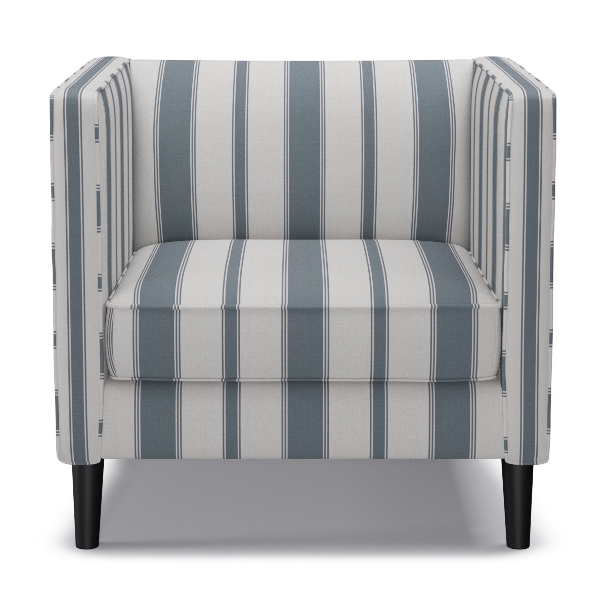 Tuxedo Chair | French Blue Clarence Stripe - Image 0