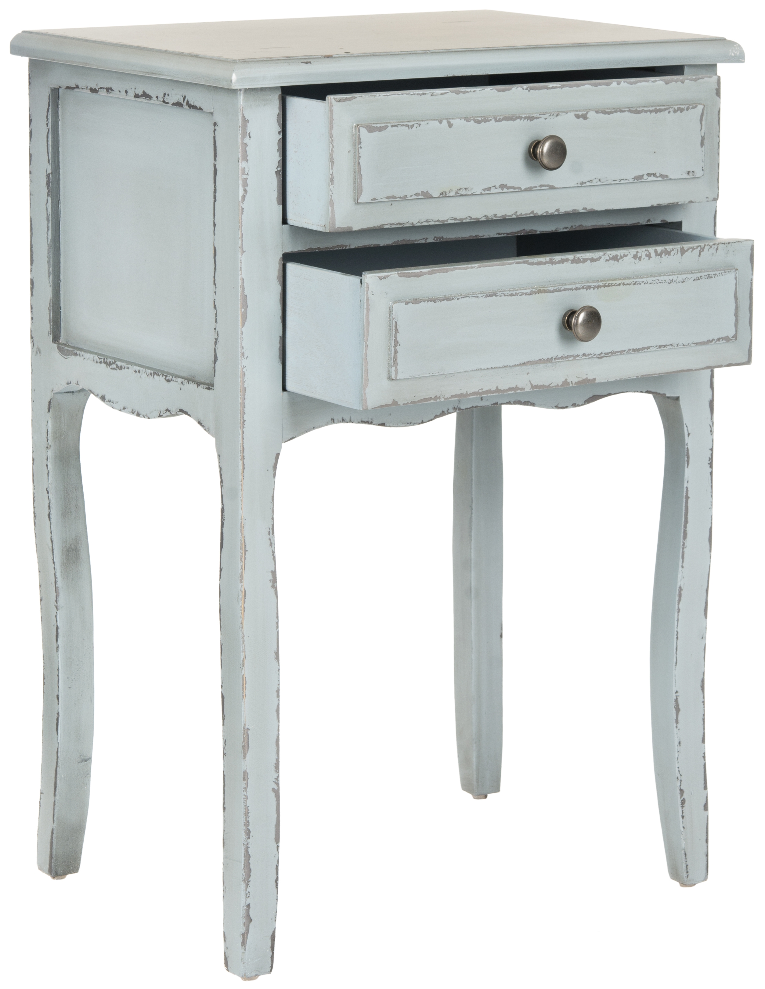 Lori End Table With Storage Drawers - Slate Green - Arlo Home - Image 1