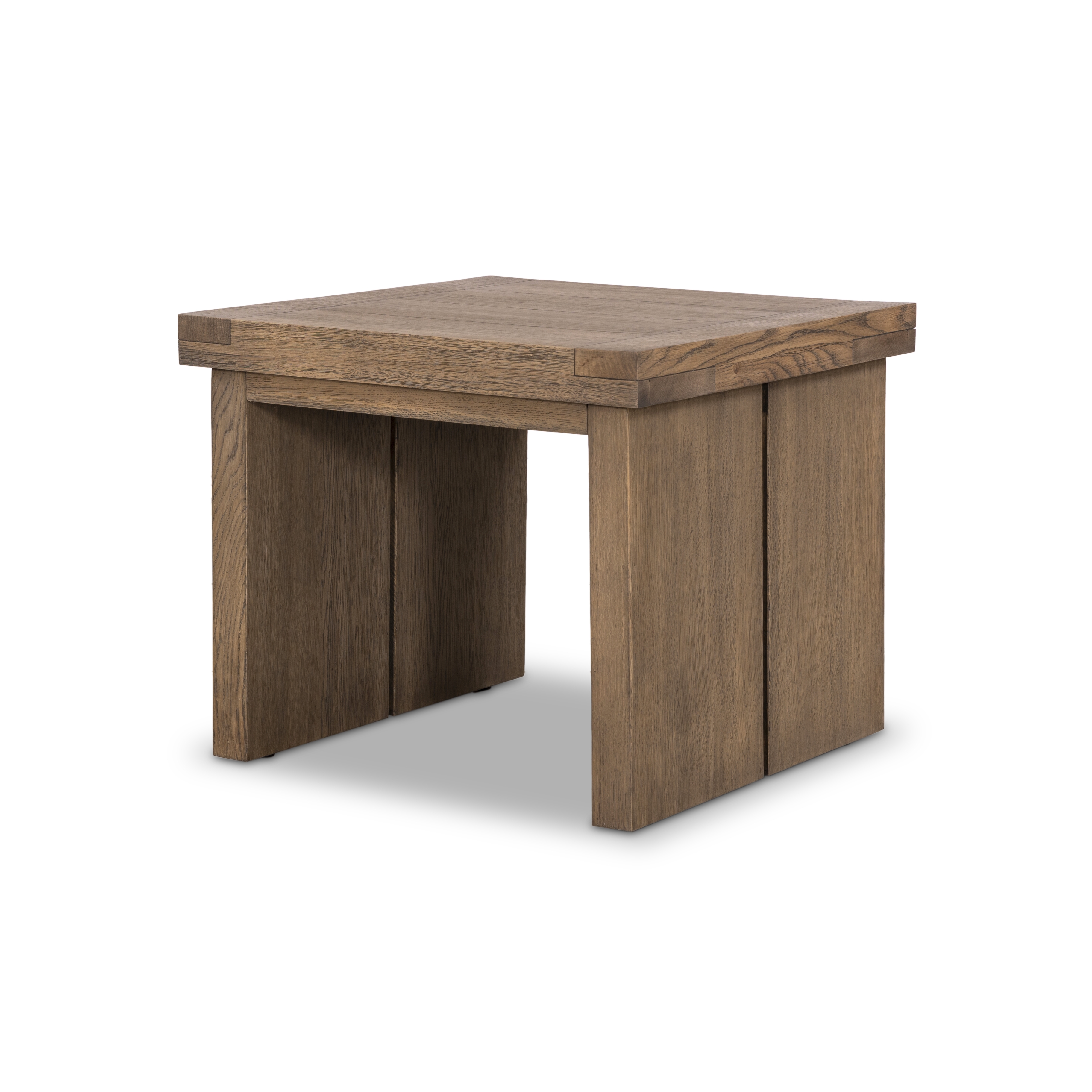 Warby End Table-Worn Oak Veneer - Image 0