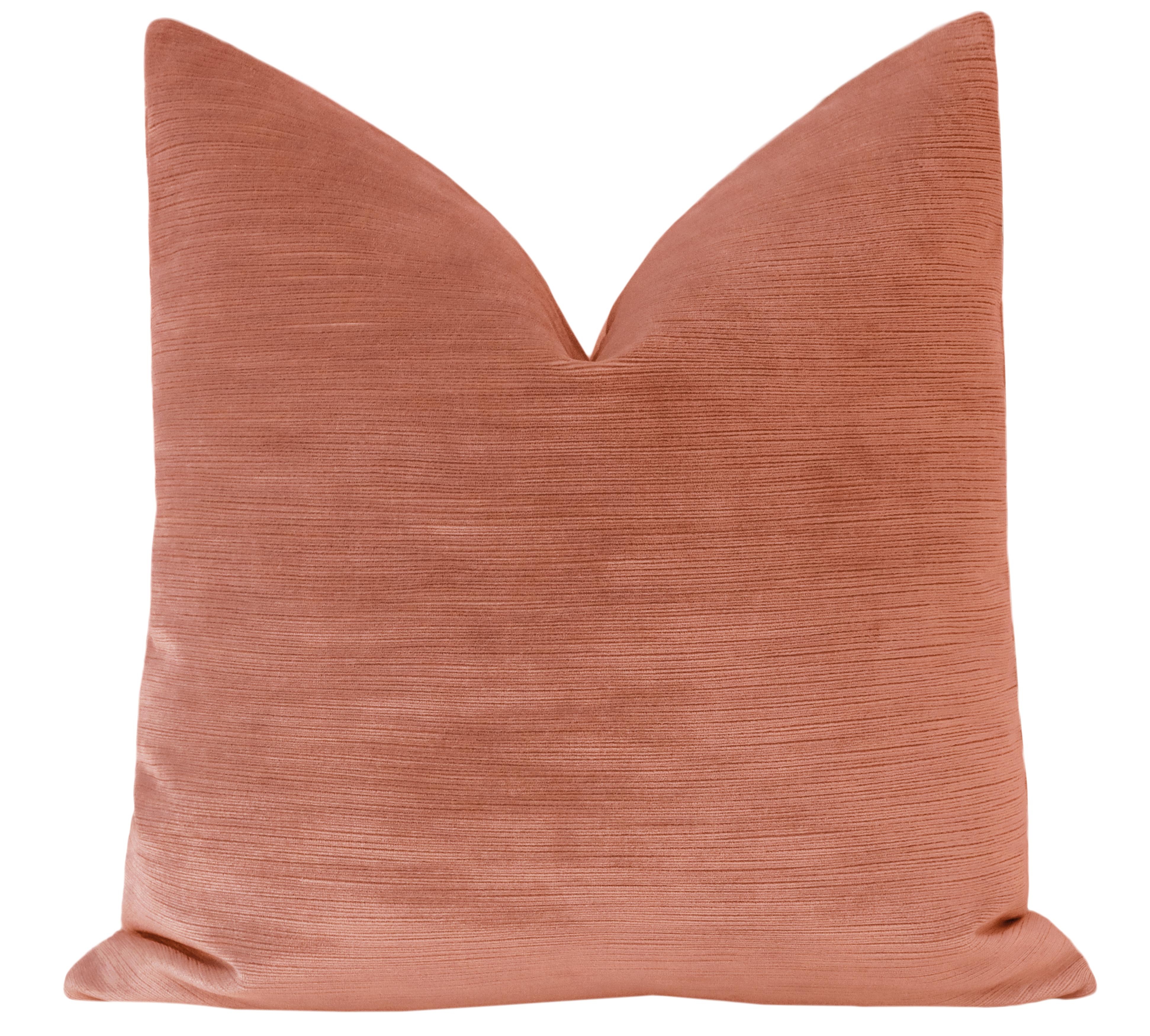 STRIE VELVET // BLUSH - 20" X 20" - Image 0