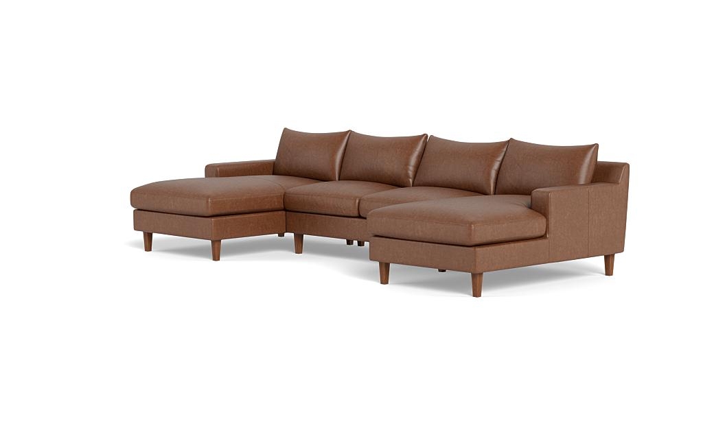 Sloan Leather 3-Piece U-Sectional - Image 2