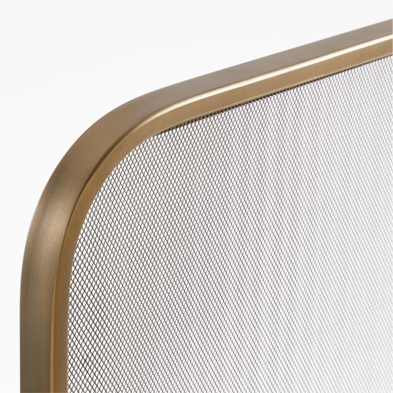 Telum Brass Fireplace Screen - Image 4
