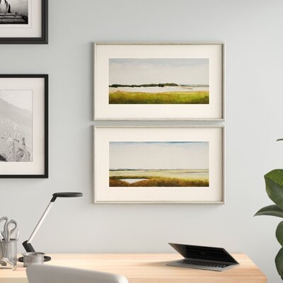 Fritz Marshlands II Framed On Paper 2 Pieces by Coggins Print - Image 0