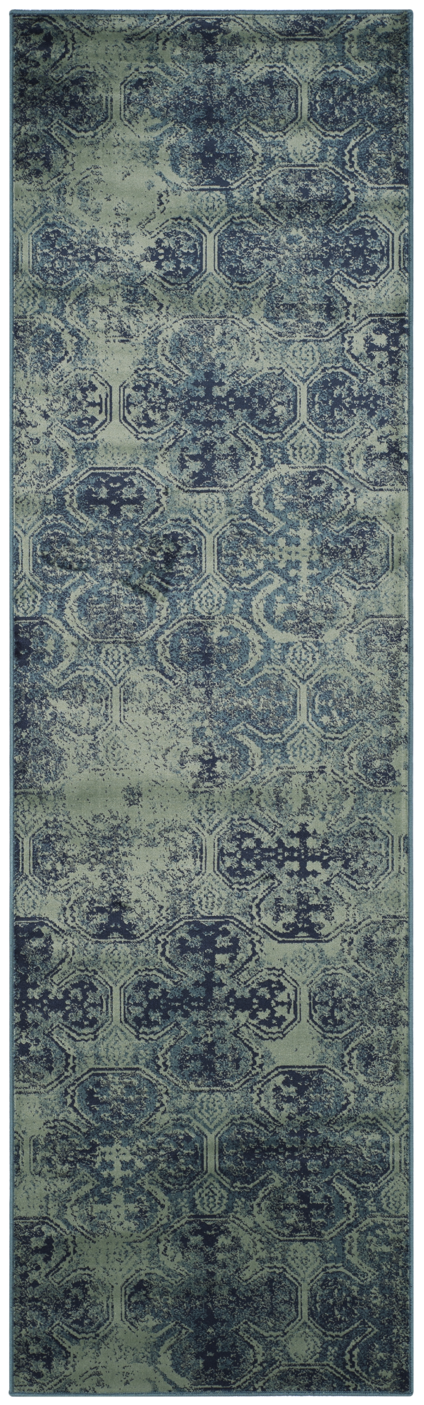 Arlo Home Woven Area Rug, VTG197-2330, Navy,  2' 2" X 8' - Image 0