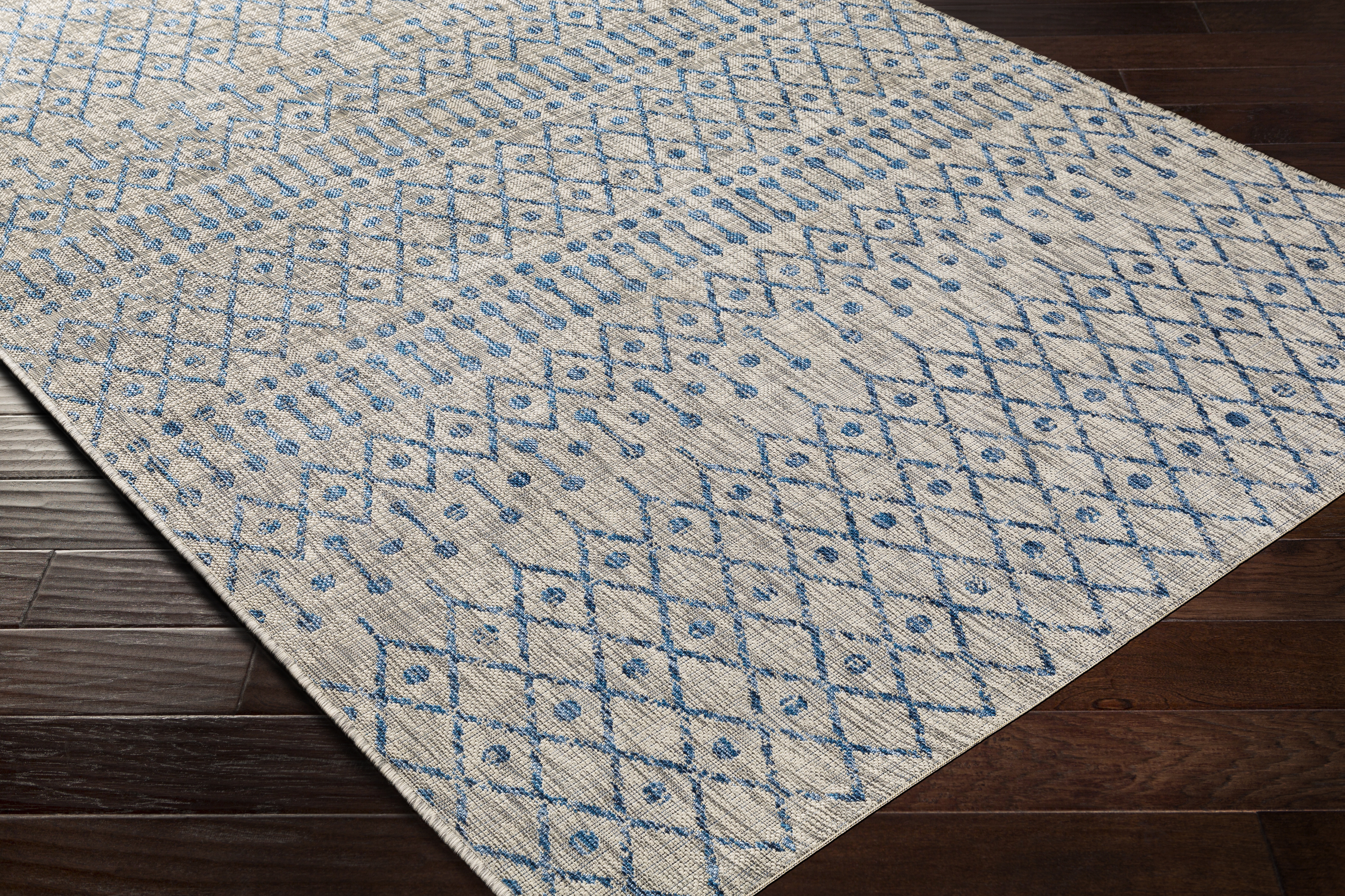 Eagean Beige Outdoor 2' x 2'11" Machine Woven Rug - Image 6