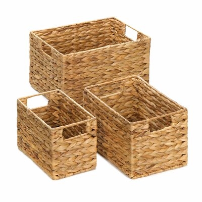 3 Piece Wicker Basket Set - Image 0